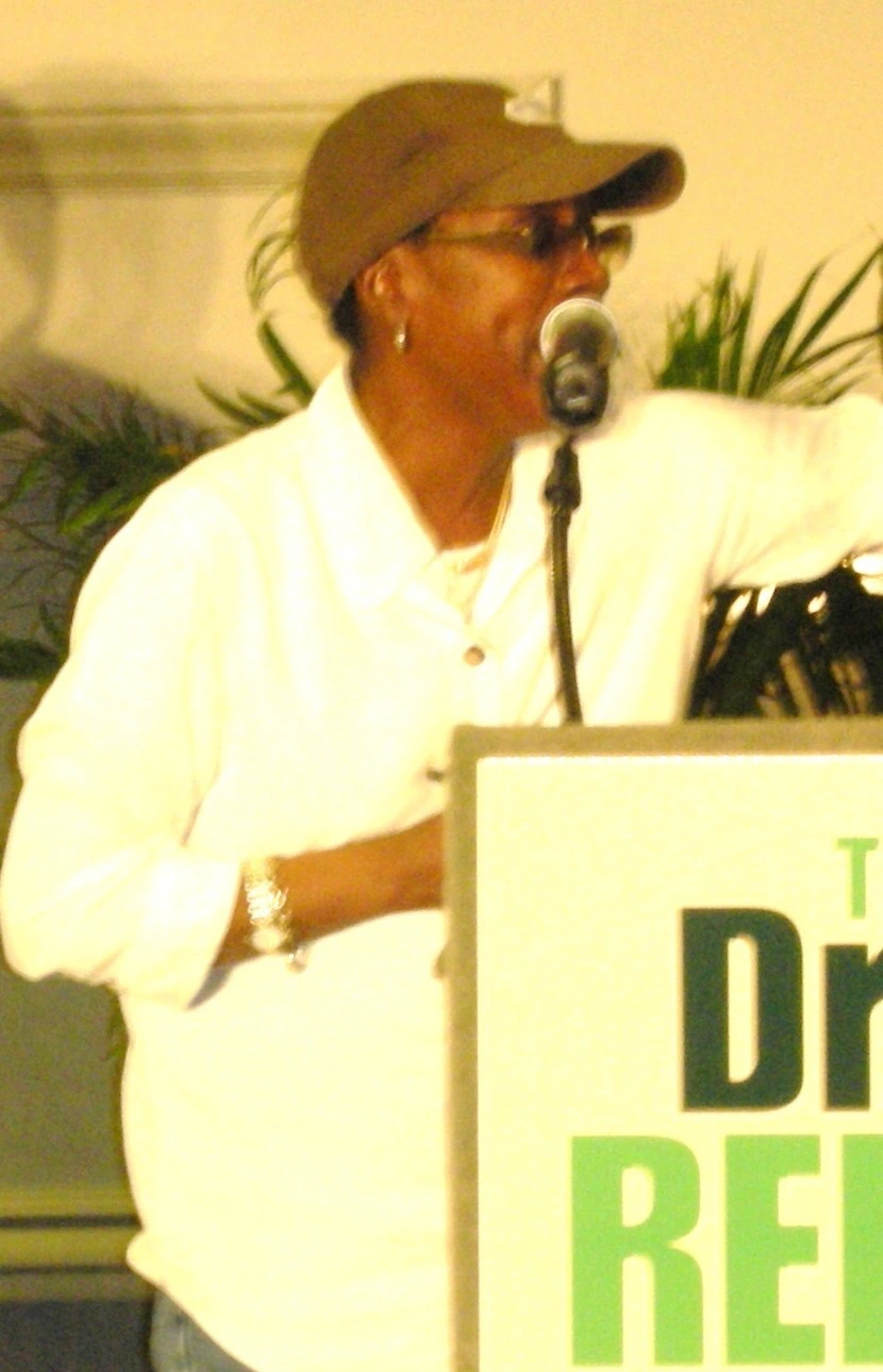 Afeni Shakur speaking at the Dream Reborn conference, Memphis, April 4, 2008