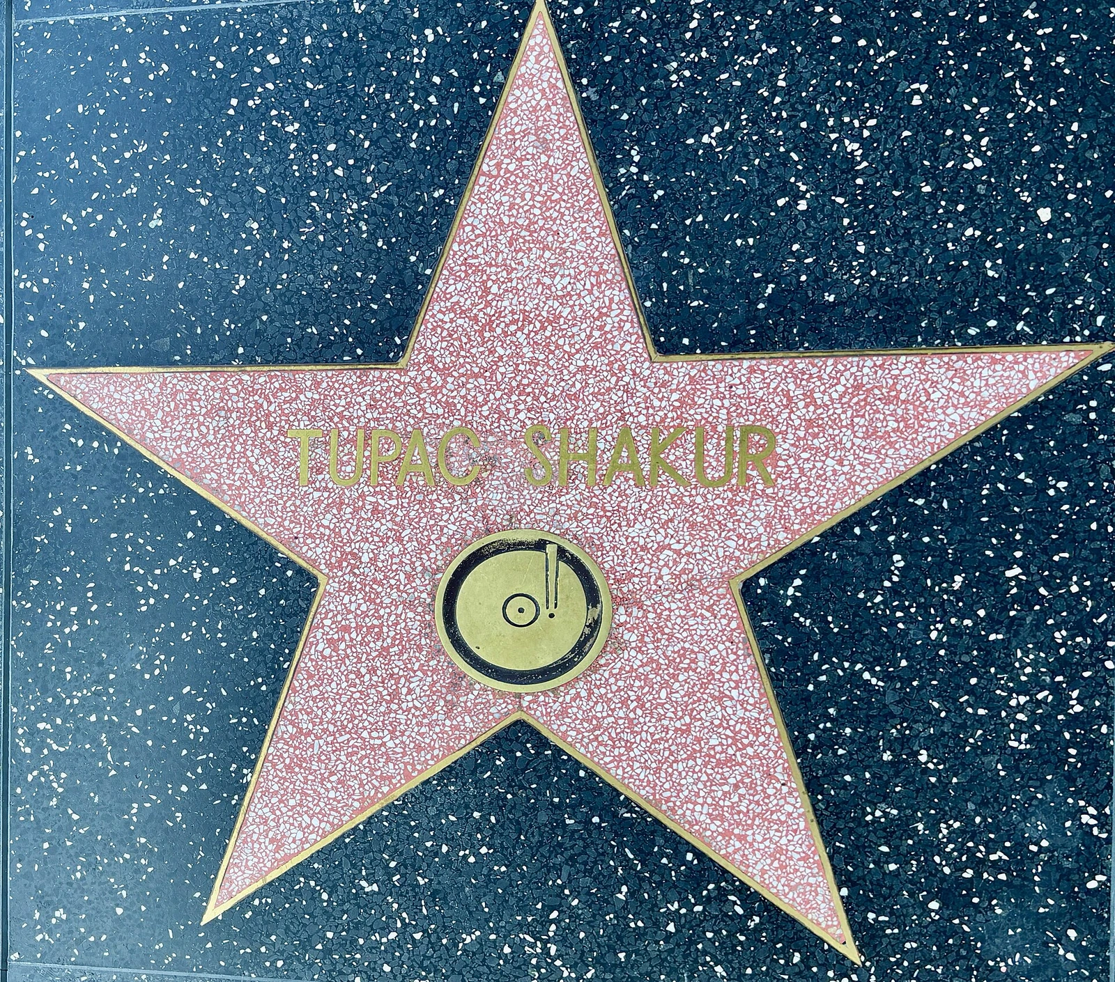 Tupac’s star on the Hollywood Walk of Fame, 2025